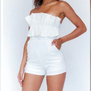 Princess Polly Hunter Mae Romper, Size 0 (Brand New)